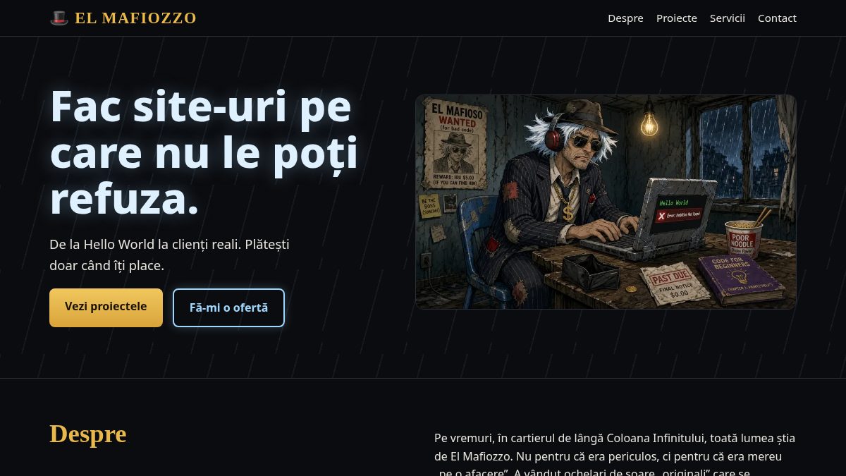 Captură de pe conceptul El Mafiozzo