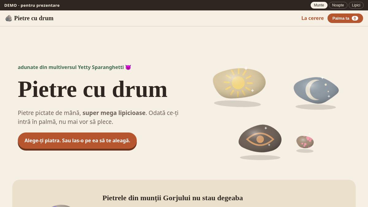 Captură de pe conceptul Pietre cu drum